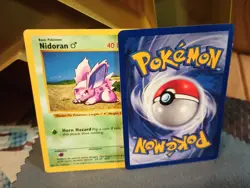 1999 PokemonR TCG Card Nidoran Shadowless Base Set w/ Free Energy NM Vintage - Image 3