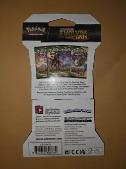New & Sealed Pokemon Evolving Skies Sleeved 10-Card Booster Pack 2021 820650808784 - Image 2