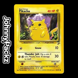 Pokemon TCG - Pikachu 87/130 Unlimited Edition Card Vintage - Base Set 2 (HP) - Image 1