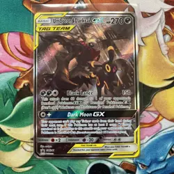 Pokemon TCG Umbreon & Darkrai GX SM241 Tag Team Promo Card Sun & Moon NM/M - Image 1