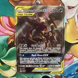 Pokemon TCG Umbreon & Darkrai GX SM241 Tag Team Promo Card Sun & Moon NM/M - Image 3