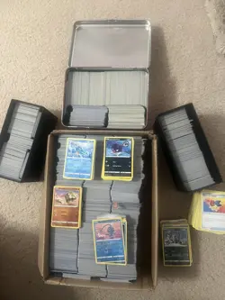 1000 pokemon card bulk lot common uncommon / HOLOS + ULTRA RARE! - Image 1