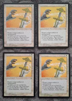 MTG Ice Age Disenchant (x4) - LP/NM - Nice vintage cards! - Image 1