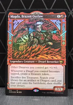 Magda, Brazen Outlaw (Showcase) FOIL - Kaldheim (KHM) MTG - 312 NM - Image 1