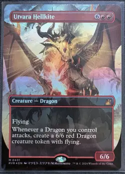 Utvara Hellkite (Anime Borderless) Ravnica Remastered Foil Magic: The Gathering - Image 1