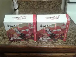Magic: The Gathering Marvel Spider-Man Collector Booster Box Factory Sealed x2 - Image 1