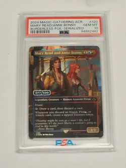 Magic MTG - Mary Read and Anne Bonny PSA 10 Serial 77/500 ACR 120 Assassin Creed - Image 1