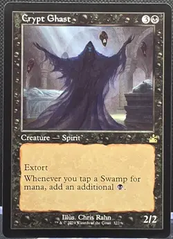 Crypt Ghast #322 Ravnica Remastered Retro Frame Regular Rare - Image 1