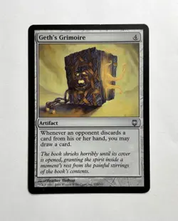 MTG MAGIC THE GATHERING GETH'S GRIMOIRE MINT SILVER ARTIFACT DARKSTEEL♨ - Image 1