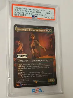 Magic MTG Cleopatra, Exiled Pharaoh ACR #272 Serial 276/500 PSA 10 Assassin - Image 1
