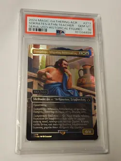 Magic MTG Sokrates, Athenian Teacher ACR #273 Serial 387/500 PSA 10 Assassin - Image 1