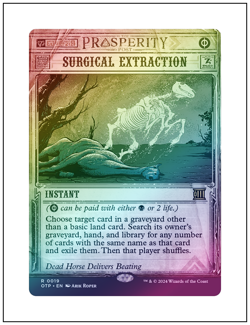 1x Surgical Extraction, Foil, Breaking News Showcase Art, Magic MTG NM - Image 1