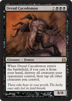 1x Dread Cacodemon Heavy Play MTG Magic - Kid Icarus - - Image 1