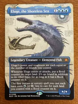 Eluge, The Shoreless Sea Borderless MTG Bloomburrow NM-M 288 - Image 1
