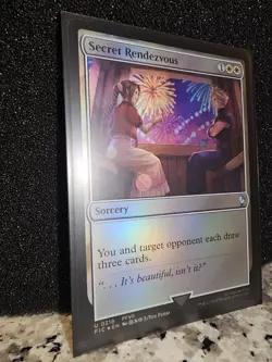 Final Fantasy MTG - Secret Rendezvous Cloud & Aerith Foil #218 (Near Mint) - Image 4