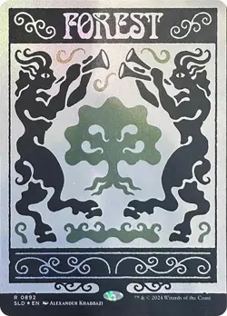 Forest (#892) - Foil Extended Art SLD NM MTG - Image 1