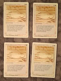 MTG Revised - Circle of Protection: White (x4) - LP/NM - Image 1