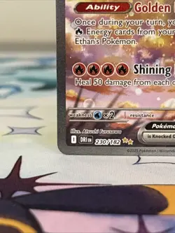 Pokemon TCG Ethan's Ho-Oh EX Sir 230/182 Destined Rivals Mint/Nm Condition - Image 5