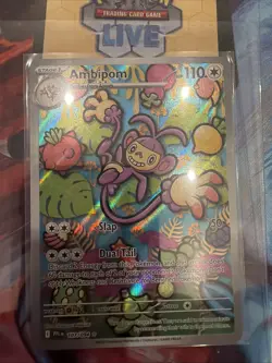 Pokemon Card Ambipom 107/094 - Illustration Rare Full Art - Phantasmal Flames - Image 1