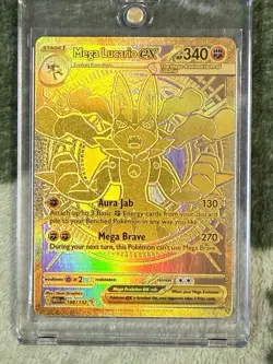 Pokemon TCG Mega Lucario EX TCG Card 188/132 Mega Evolutions Gold Possible PSA10 - Image 1