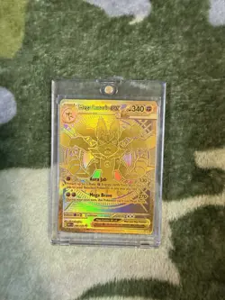 Pokemon TCG Mega Lucario EX TCG Card 188/132 Mega Evolutions Gold Possible PSA10 - Image 3