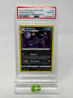 Pokemon TCG Sword & Shield Umbreon-Holo SWSH129 English GEM Mint PSA Grade 10 - Image 1
