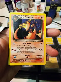Pokemon TCG Dark Charizard Holo Rare Card 4/82 Team Rocket Series MP - Image 1