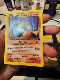 Pokemon TCG Dark Charizard Holo Rare Card 4/82 Team Rocket Series MP - Image 2