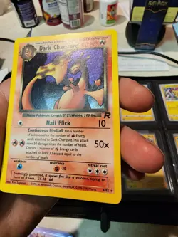 Pokemon TCG Dark Charizard Holo Rare Card 4/82 Team Rocket Series MP - Image 3
