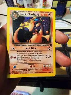 Pokemon TCG Dark Charizard Holo Rare Card 4/82 Team Rocket Series MP - Image 5