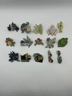 15x Different Official Pokemon Enamel Collector Pin Lot Mega Tyranitar Pikachu + - Image 1