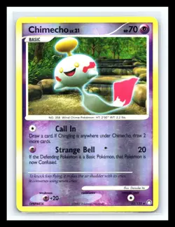 💥 Pokemon TCG Chimecho - 22/123 - Rare - Diamond & Pearl: Mysterious Treasures - Image 1