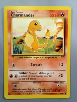 Pokemon TCG Charmander 46/102 Base Set NM - Image 1