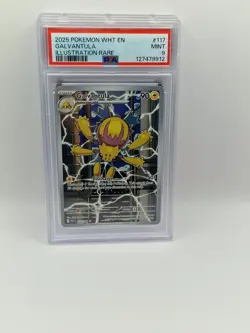 2025 Pokemon White Flare #117 Galvantula Illustration Rare PSA 9 MINT - Image 1
