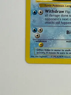 Pokemon TCG Wartortle Base Set 42/102 Regular Shadowless Uncommon - Image 4