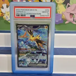 2023 POKEMON MEW EN-151 SPECIAL ILLUSTRATION RARE #202 ZAPDOS EX PSA 10 - Image 1