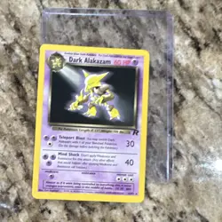 Pokemon TCG Dark Alakazam Holo Rare 1/82 Team Rocket Stage 2 60HP English - Image 1