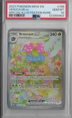 Venusaur EX 198/165 SIR Pokemon Scarlet & Violet 151 PSA 10 Gem Mint - Image 1