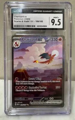 Charizard ex Special Illustration Rare Pokemon Scarlet & Violet 151 CGC 9.5 MINT - Image 1