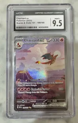 Charizard ex Special Illustration Rare Pokemon Scarlet & Violet 151 CGC 9.5 MINT - Image 2