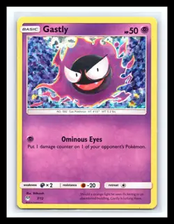 💥 Pokemon TCG Gastly 7/12 Holo McDonald's Promo Rare 2019 - Image 1