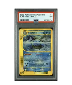 Pokemon Blastoise Expedition Holo Rare #4 PSA 7 - Image 1