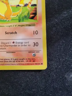 Pokemon Charmander 46 Base Set (Shadowless) Regular 46/102 - Image 4