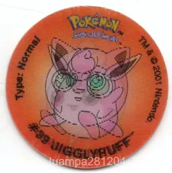#174 IGGLYBUFF TAZO Nº33 HOLO LENTICULAR EVOLUCION POKEMON TAZOS 2001 WALKERS - Image 1