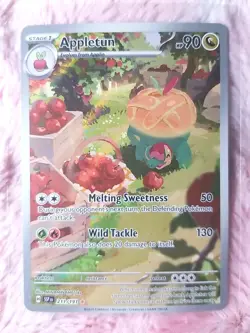 Pokemon TCG Appletun 211/191 - Illustration Rare - SV08: Surging Sparks Full Art - Image 1