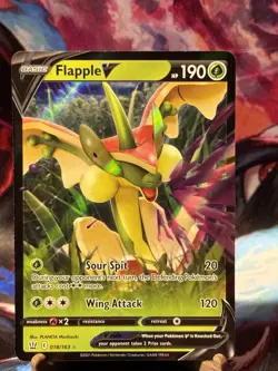 Flapple V 18/163 Ultra Rare Battle Styles Pokemon TCG Near Mint - Image 1