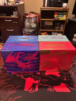 pokemon etb sealed lot! S&V, Temporal Forces, Stellar Crown, Darkness Ablaze! - Image 1