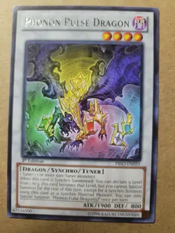 Phonon Pulse Dragon PRIO-EN055 Rare 1st Edition YuGiOh BULK DISCOUNT MUSTBUY 2+ - Image 1