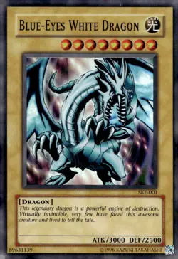 Blue-Eyes White Dragon SKE-001 Ultra Rare Yugioh Starter Deck Kaiba - Image 1