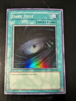 YU-GI-OH DARK HOLE (SPELL) LOB-052 UNLIMITED LP - Image 1